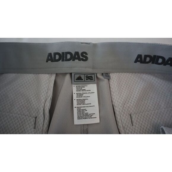 adidas CE0466 Men's Sz 38 Gray Striped Ultimate 365 Golf Shorts - Picture 3 of 9